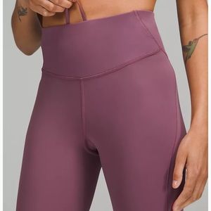 Lululemon Wunder Train High-Rise Tight 25” 4 Vintage Plum